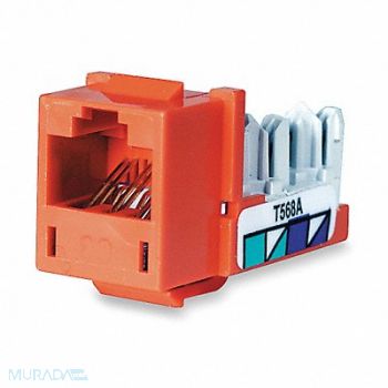 HUBBELL PREMISE WIRING Jack Orange Voice RJ25, 5LV42