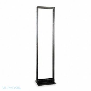 HUBBELL PREMISE WIRING Equipment Rack 19 in W 48 in Rack H Blk, 5LV78