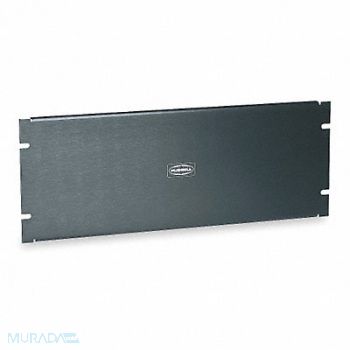 HUBBELL PREMISE WIRING Panel Blank Black, 5LV87