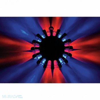 POWERFLARE G8445 Rechargeable LED Safety Flare Kit Rd/Blu, 5LVA2