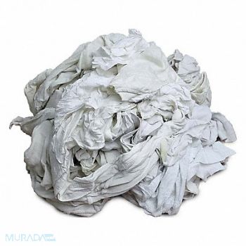 GRAINGER APPROVED Cloth Rag Recycled Cotton Towels, 5LVD1