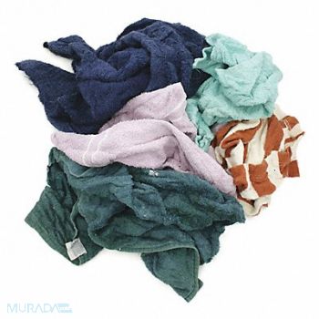 GRAINGER APPROVED Cloth Rag Reclaimed Size Varies, 5LVD3