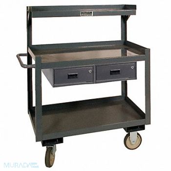 GRAINGER APPROVED Mobile Wrkstion Steel 30 L 24 W 3 Shelf, 5LVH2