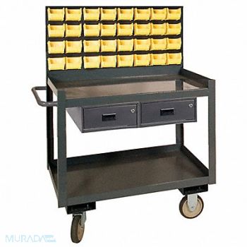 GRAINGER APPROVED Louvered Cart 36 W x 24 D x 65-5/8 H, 5LVH8