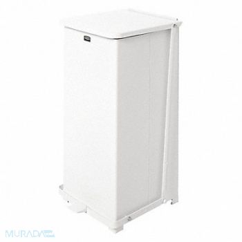 RUBBERMAID COMMERCIAL PRODUCTS STEP CAN DEFENDERS SQ 49L/13G WHITE, 5LY28