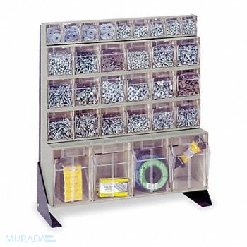 QUANTUM STORAGE SYSTEMS Single Sided Tip-Out Stand PwdrCtd 28 in, 5LY73