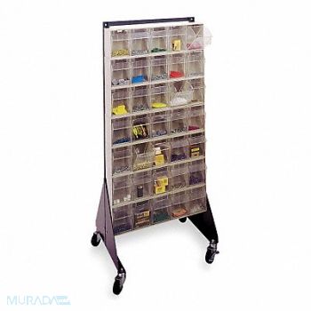 QUANTUM STORAGE SYSTEMS Double Sided Tip-Out Stand PwdrCtd 52 in, 5LY77