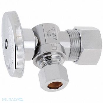 GRAINGER APPROVED 1/4-Turn Stop Angle 5/8 Inx3/8 In, 5LYF3