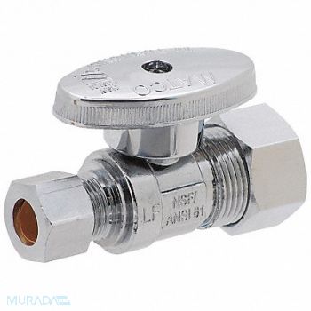 GRAINGER APPROVED 1/4-Turn Stop Straight 5/8 Inx3/8 In, 5LYF5