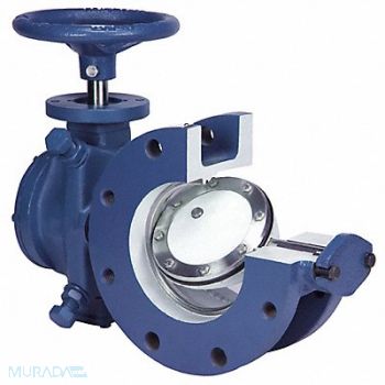 VAL-MATIC Butterfly Valve Flanged 6 Actuated CI, 5LYG6
