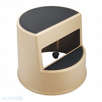 GRAINGER APPROVED Office Step Stool 13-1/2inH 350lb Plstic, 5M655