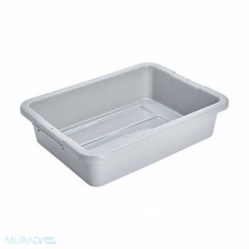 RUBBERMAID COMMERCIAL PRODUCTS Nesting Container Gray Plastic, 5M668