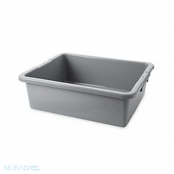RUBBERMAID COMMERCIAL PRODUCTS Nesting Container Gray Plastic, 5M671