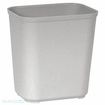 RUBBERMAID COMMERCIAL PRODUCTS F8449 Wastebasket Rectangular 7 gal Gray, 5M744