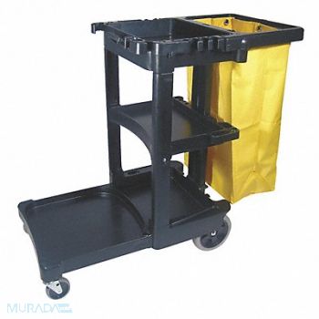 RUBBERMAID COMMERCIAL PRODUCTS Janitor Cart 38 in H 32 gal Cap., 5M880