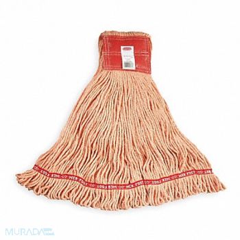RUBBERMAID COMMERCIAL PRODUCTS Wet Mop Orange Cotton/Synthetic, 3U677