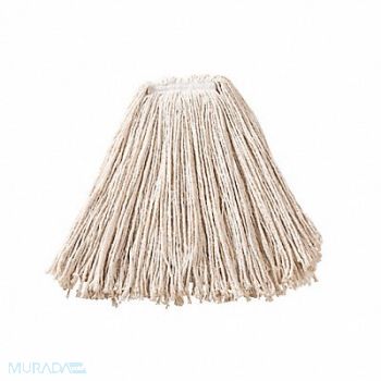 RUBBERMAID COMMERCIAL PRODUCTS Wet Mop White Cotton, 5M973