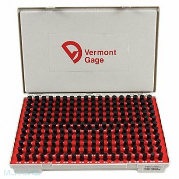 VERMONT GAGE Black Ox-Coated Pin Gauge Set Metric, 5MAU5