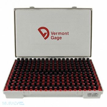 VERMONT GAGE Black Ox-Coated Pin Gauge Set Metric, 5MAU6