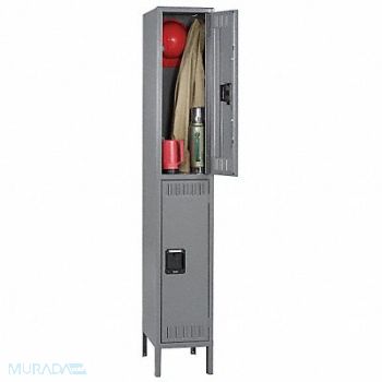 TENNSCO F0418 Lckr 2x1Lckr Gray 12 x12 x12 UnAssm, 9WC98