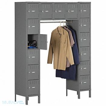 TENNSCO Bx Lckr 6x5Lckr Gray 78 x60 x18 Assm, 5MDU4