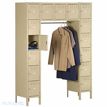 TENNSCO Bx Lckr 6x5Lckr Sand 78 x60 x18 Assm, 5MDU5