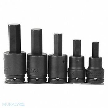 PROTO Impct Skt St Steel Blk Oxd 9/16 into1 in, 5ME81