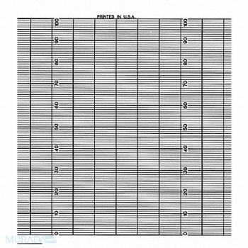 GRAPHIC CONTROLS Strip Chart Fanfold Range 0 to 100 26 Ft, 5MEZ4