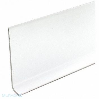 GRAINGER APPROVED Wall Base Molding White 48 in L, 5MFJ9