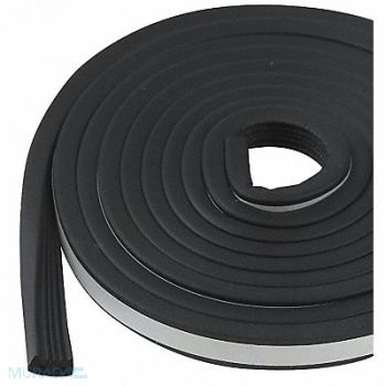 GRAINGER APPROVED G2342 Weatherstrip Black Length 10 Ft., 5MFL0