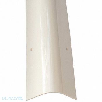 GRAINGER APPROVED Corner Guard OAH48In White Rounded Angle, 5MKF1