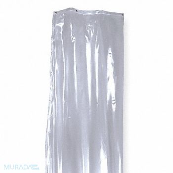 ABILITY ONE Shower Curtain 72 in L 36 in W Clear, 1LLU1
