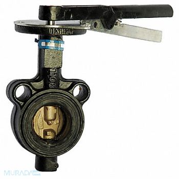 MILWAUKEE VALVE Butterfly Valve Wafer Pipe Size 8 In, 5MPH1