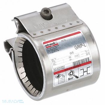 STRAUB Pipe Coupling 316SS 2 Pipe, 452Y14