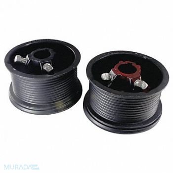 AMERICAN GARAGE DOOR SUPPLY High Lift Drum 4 In Coated Keyed PK2, 5MVE5