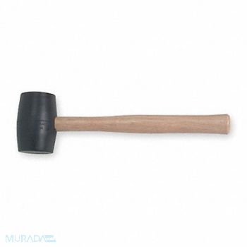 WESTWARD Rubber Mallet 24oz Weight Hickory Handle, 5MX42