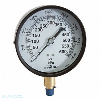 GRAINGER APPROVED Pressure Gauge, 5MYZ6