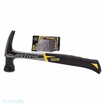 STANLEY Rip Claw Hammer Antivibe 16 Oz Smooth, 5NAZ4
