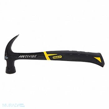 STANLEY Curved Claw Hammer Antivibe 16 Oz Smooth, 5NAZ6