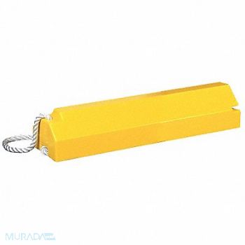CHECKERS Airplane Chock 4 In H Urethane Yellow, 5NHR8