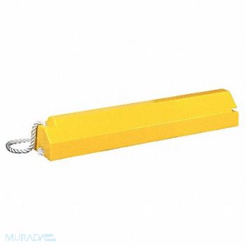 CHECKERS Airplane Chock 6 In H Urethane Yellow, 5NHT0