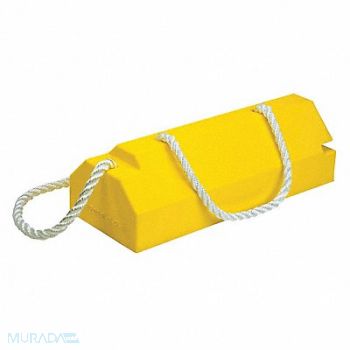 CHECKERS Airplane Chock 6 In Urethane Ylw, 5NHT1