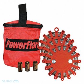 POWERFLARE D6164 LED Safety Flare LED Color Amber, 5NJV0