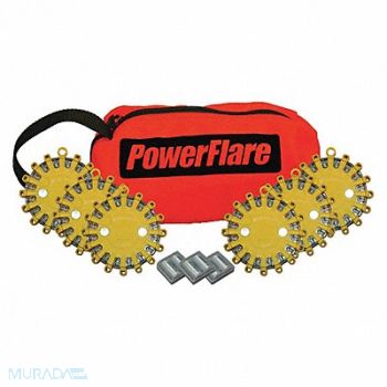 POWERFLARE D6166 LED Safety Flare LED Color Red, 5NJV9