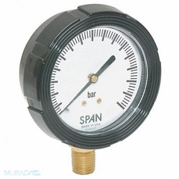 SPAN D7964 Pressure Gauge 0 to 700 Bar 2-1/2In, 5NNC5