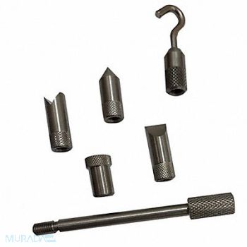 SHIMPO Steel Standard Adapter Set M6 Thread PK6, 5NRN3