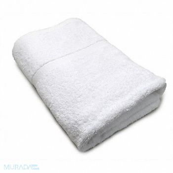 R R TEXTILE Bath Towel 27x50 In White PK12, 5NWN5