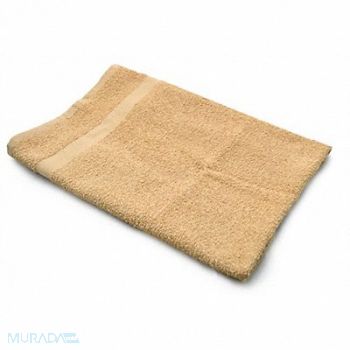 R R TEXTILE Bath Towel 24x50 in Beige PK12, 5NWR0