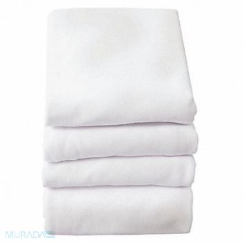 FOUNDATIONS Baby Blanket 30x40 in White PK6, 5NXL8