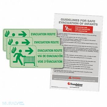 FOUNDATIONS Infant Evacuation Signage Kit, 5NXP0